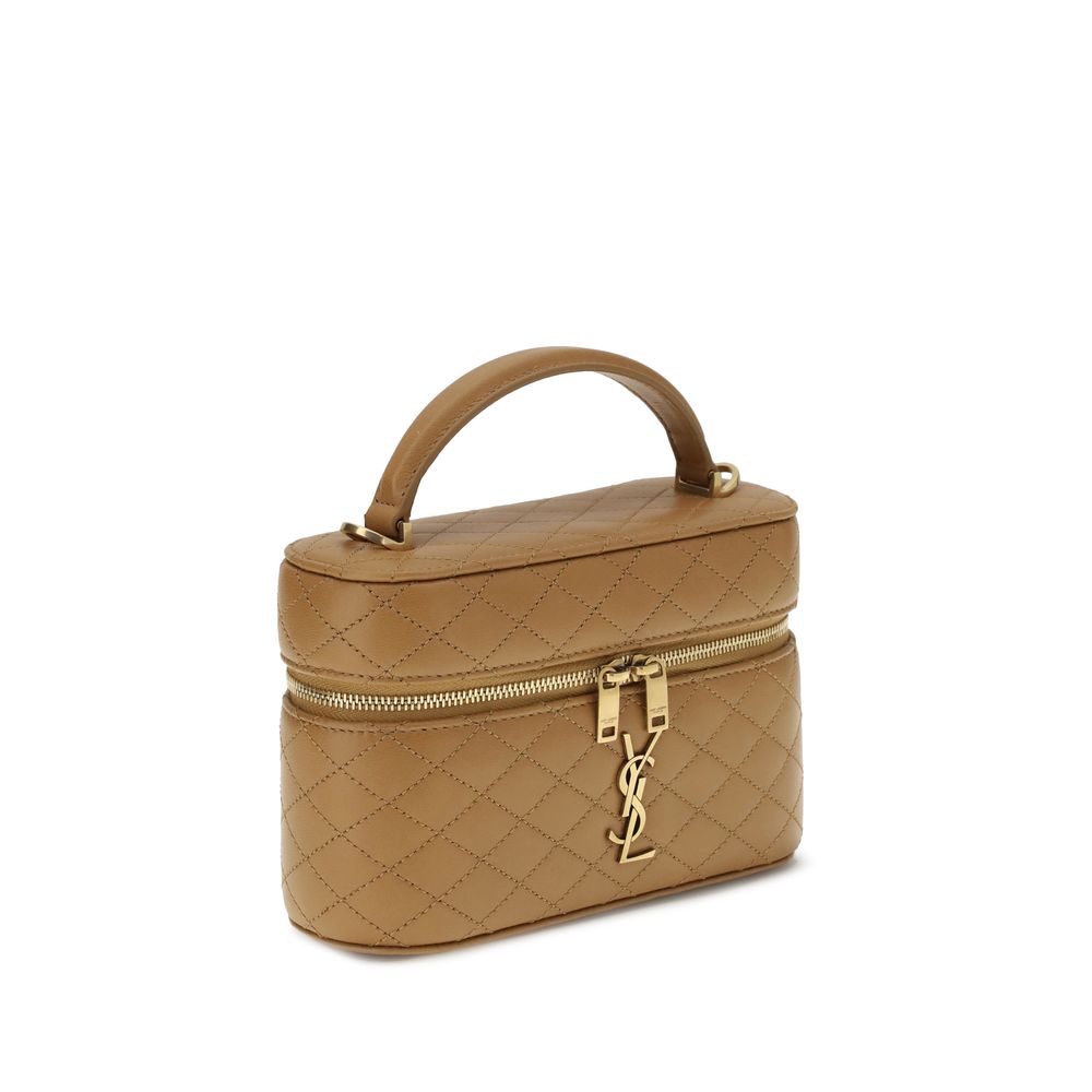 Saint Laurent Beige Calf Leather Bos Taurus Handbag
