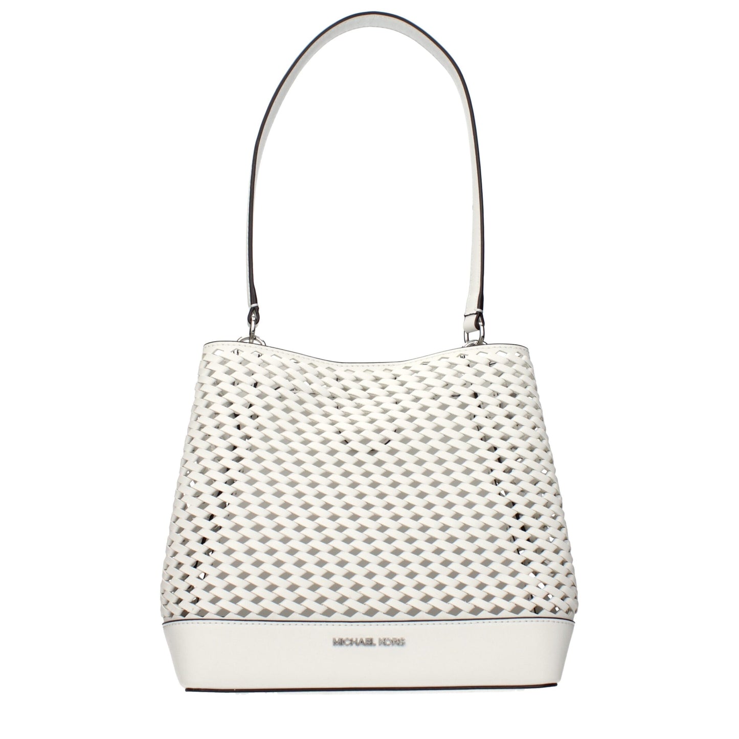Michael Kors White Leather Shoulder Bag
