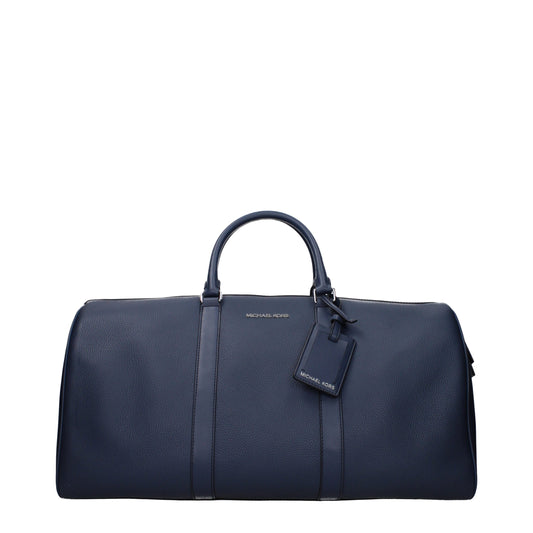 Michael Kors Blue Leather Luggage And Travel