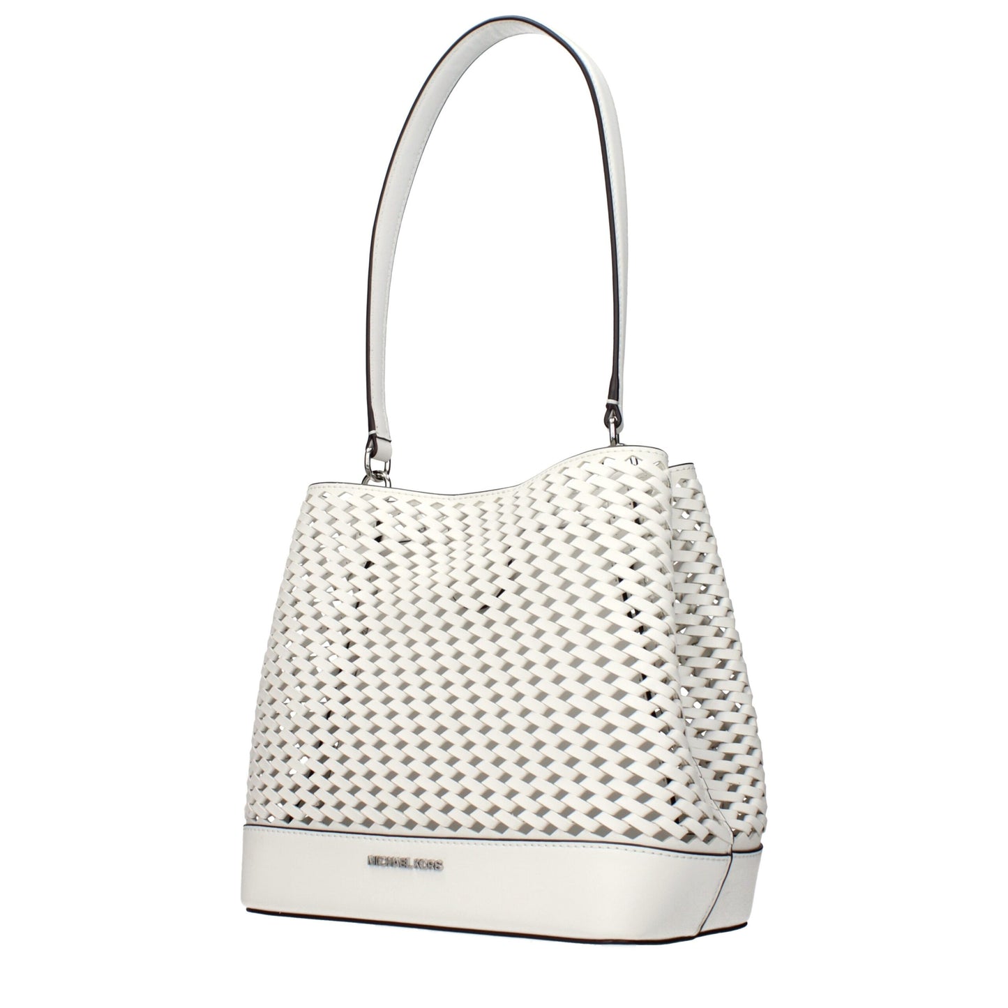 Michael Kors White Leather Shoulder Bag