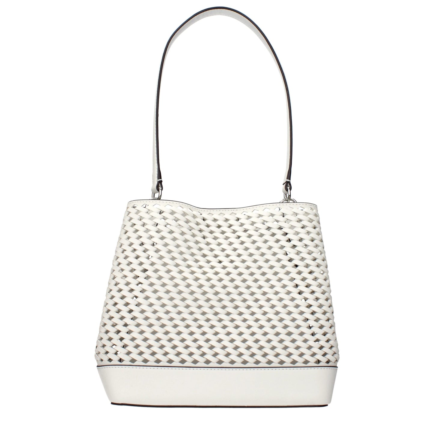 Michael Kors White Leather Shoulder Bag