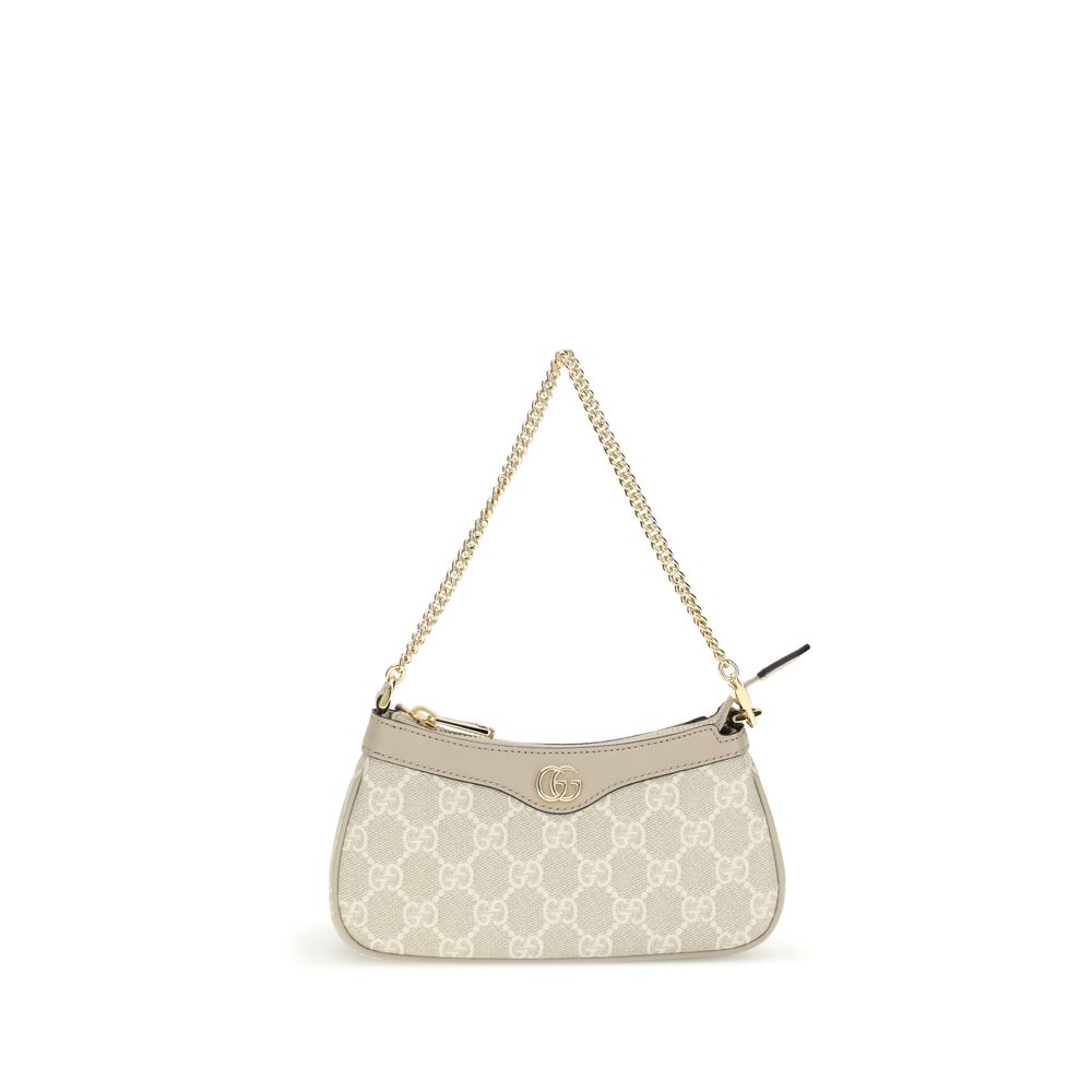 Gucci White Calf Leather Bos Taurus Shoulder Bag