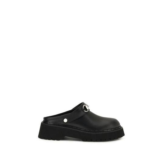 Gucci Black Leather Mules