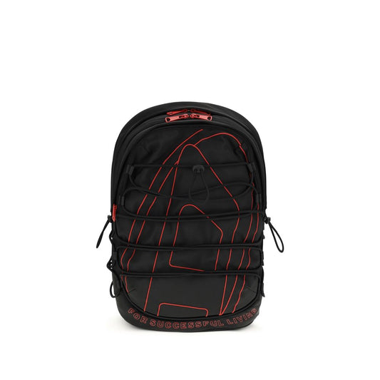 Diesel Black Polyester Backpack