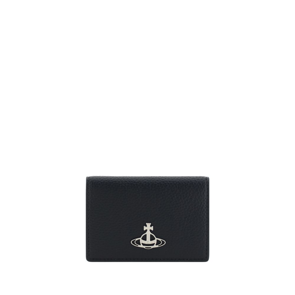 Vivienne Westwood Black Calf Leather Bos Taurus Wallet