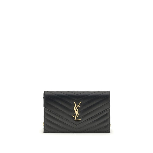 Saint Laurent Black Calf Leather Bos Taurus Wallet