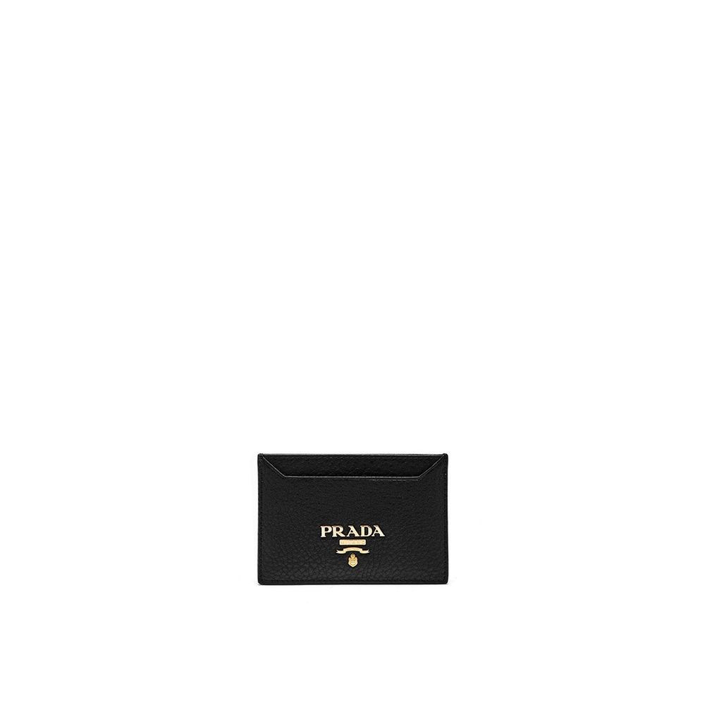Prada Black Calfskin Cardholder