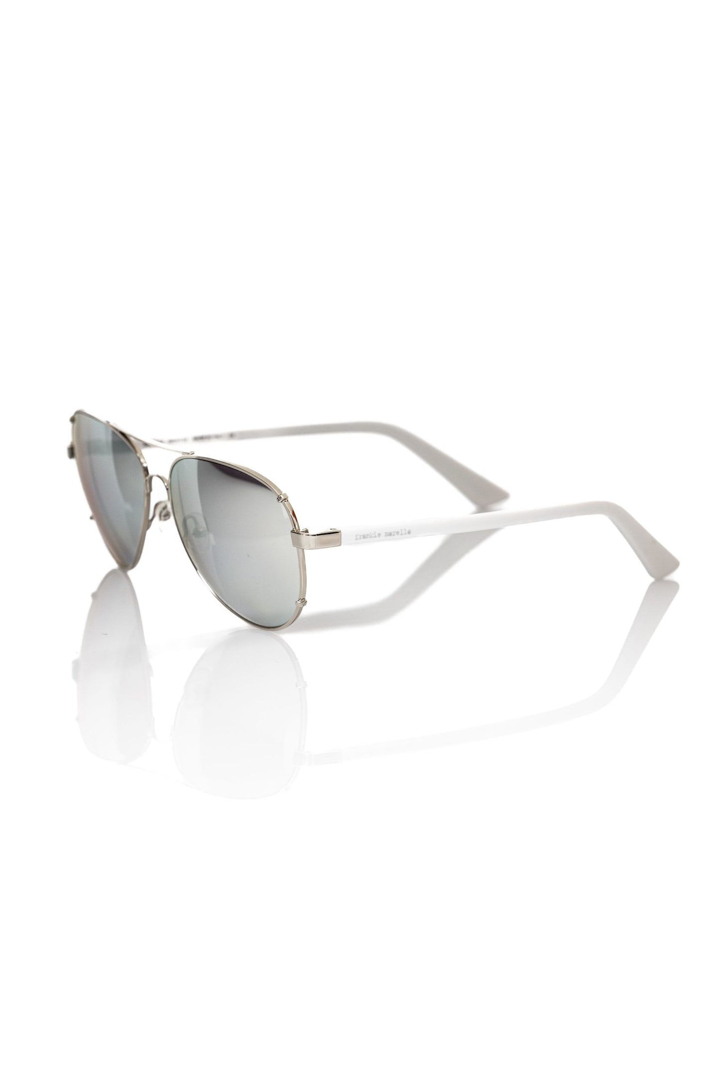 Frankie Morello Silver Metallic Fibre Sunglasses for man