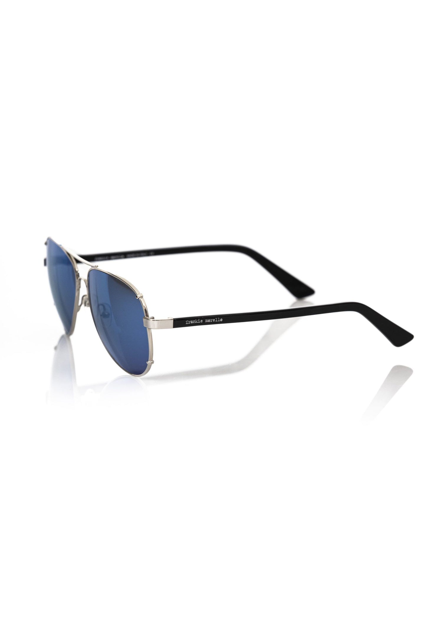 Frankie Morello Silver Metallic Fibre Sunglasses for man