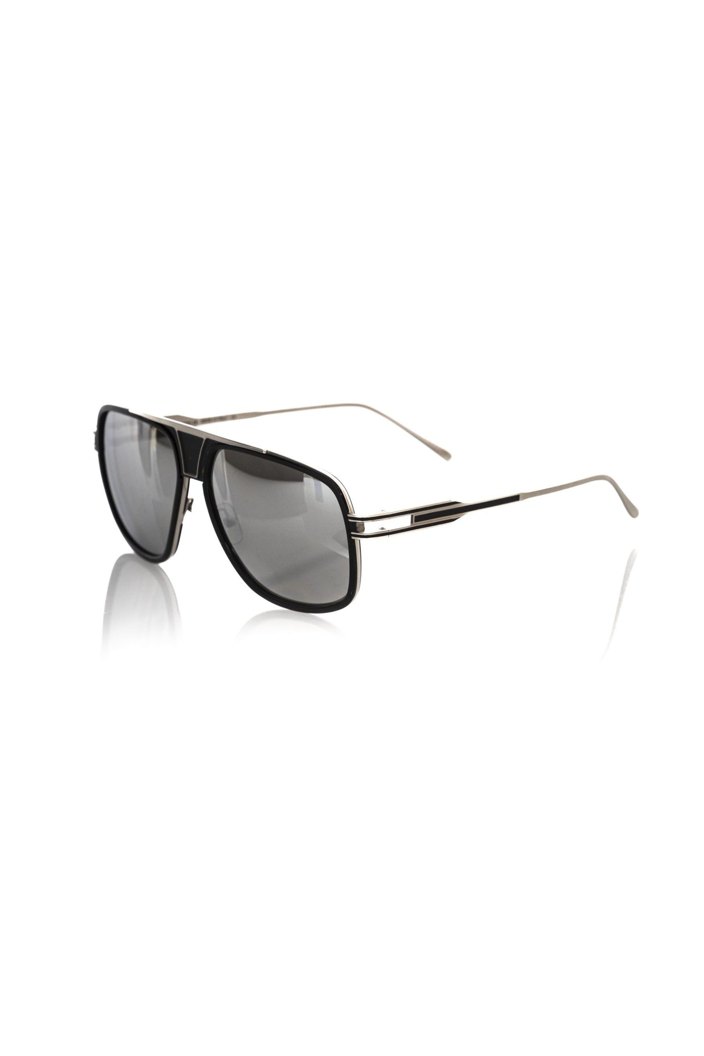 Frankie Morello Black Metallic Fibre Sunglasses for man