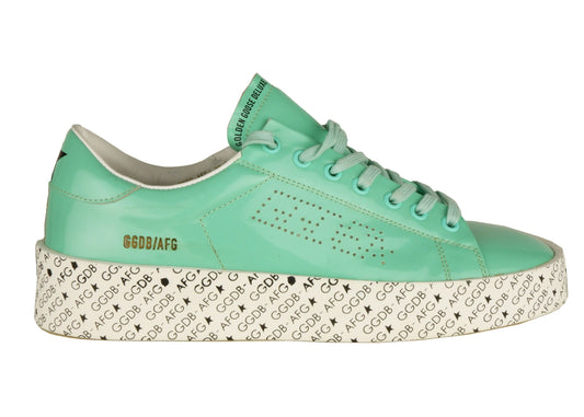 Golden Goose Green Leather Sneaker