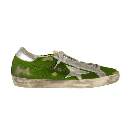 Golden Goose Green Leather Sneaker