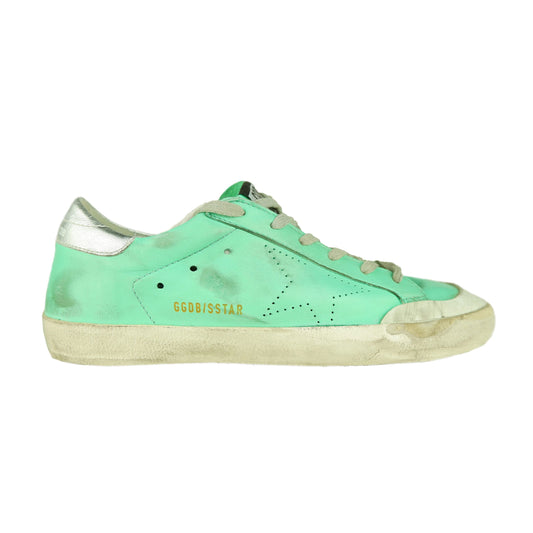 Golden Goose Green Leather Sneaker