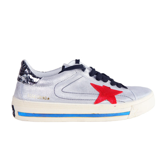 Golden Goose Gray Leather Sneaker