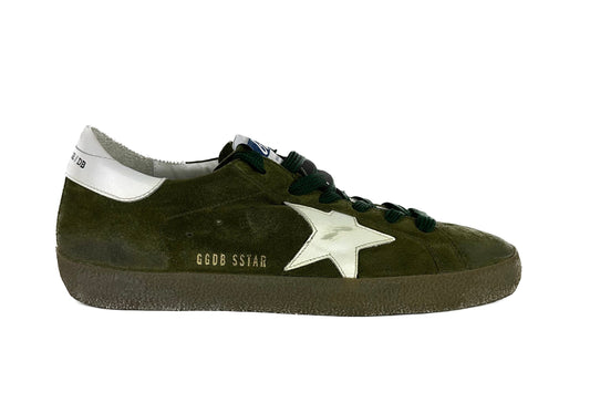 Golden Goose Green Leather Sneaker