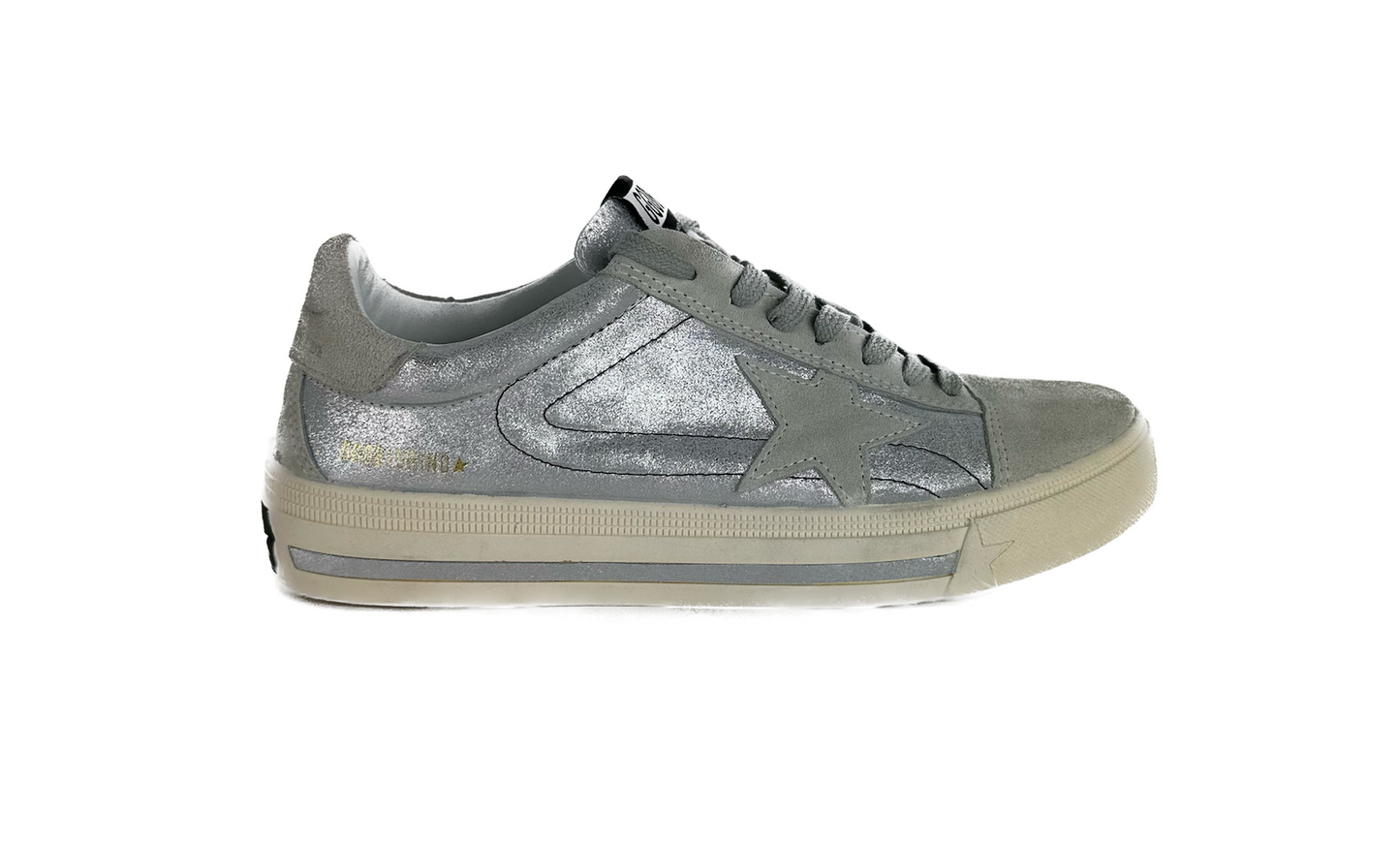 Golden Goose Gray Leather Sneaker