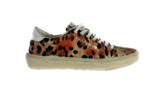 Golden Goose Orange Leather Sneaker